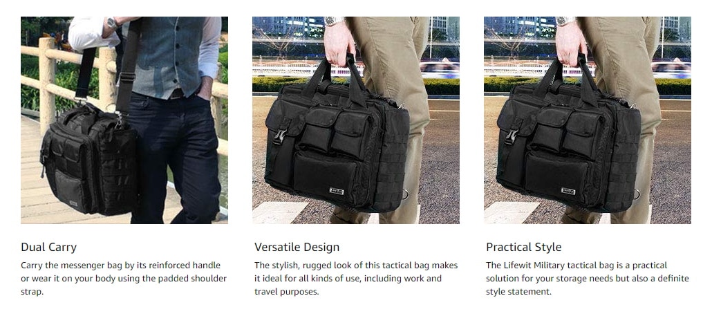 LifeWit Laptop Messenger Bag Review - Military style 