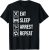 EAT, SLEEP, ARREST, REPEAT POLICE T-SHIRT