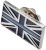 Thin Blue Line Union Jack Metal Lapel Badge